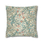 Decorative pillow with floral pattern on a white background