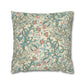 Decorative pillow with floral pattern on a white background