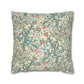 Decorative pillow with floral pattern on a white background