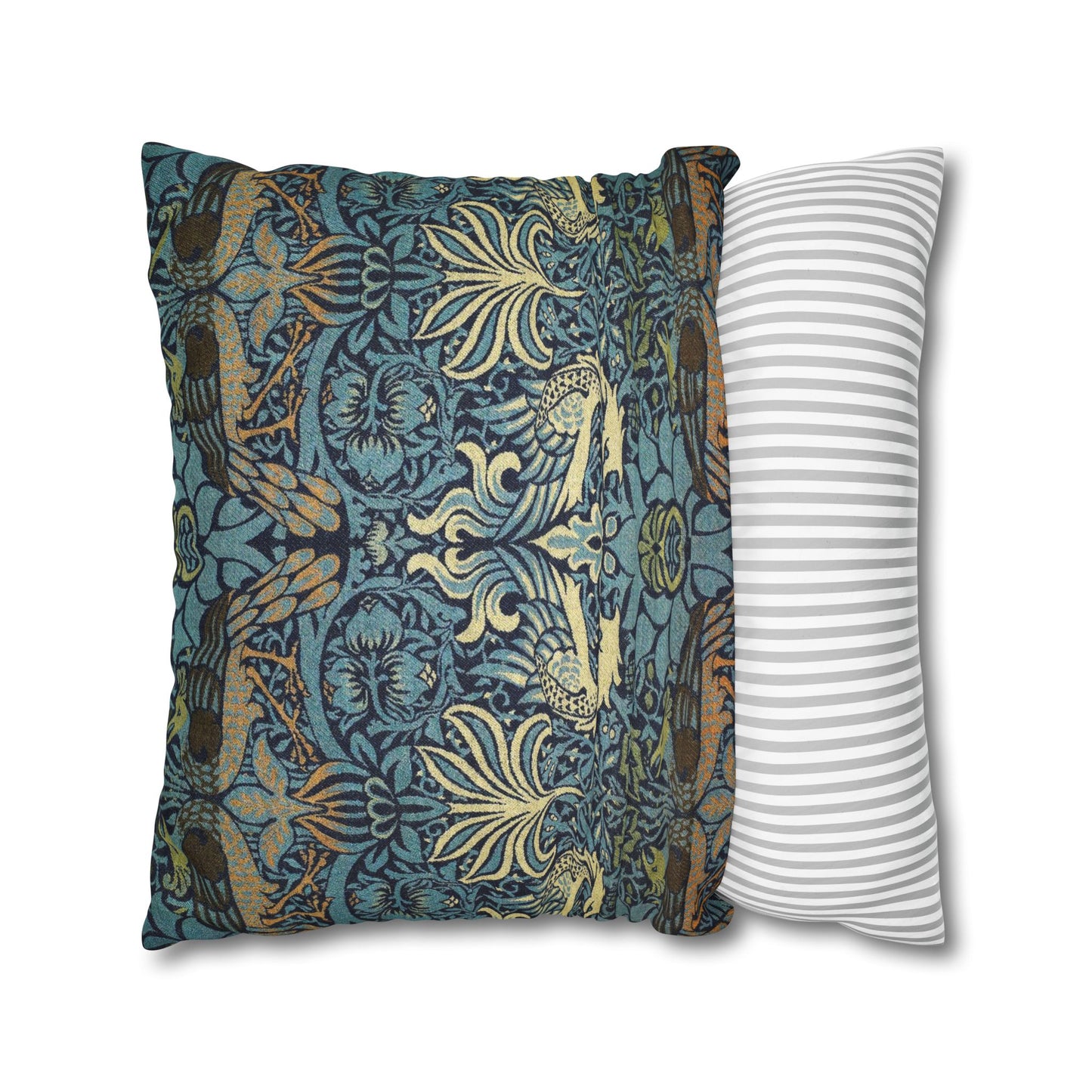 Cushion Cover inspired by William Morris - Peacock and Dragon Collection