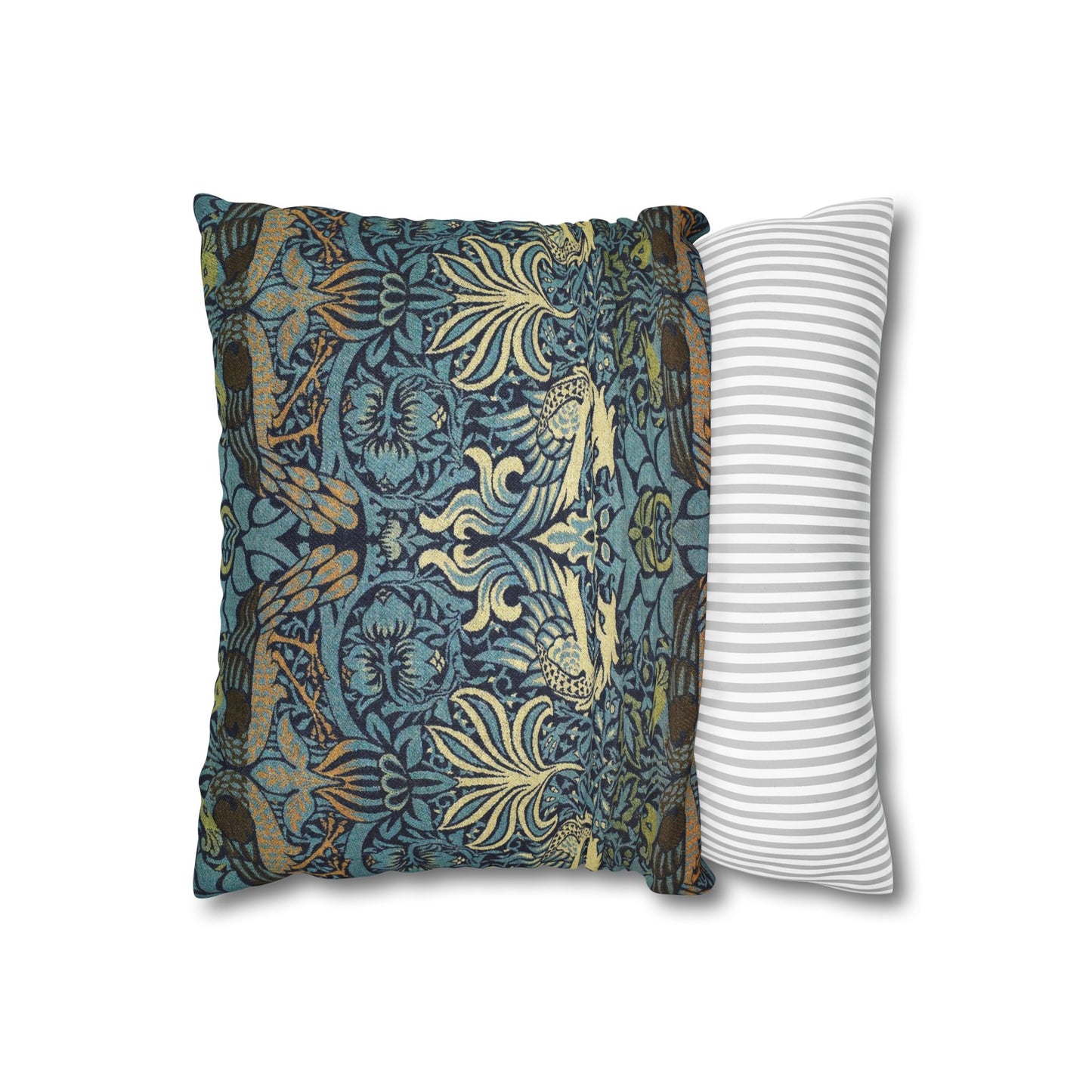 Cushion Cover inspired by William Morris - Peacock and Dragon Collection