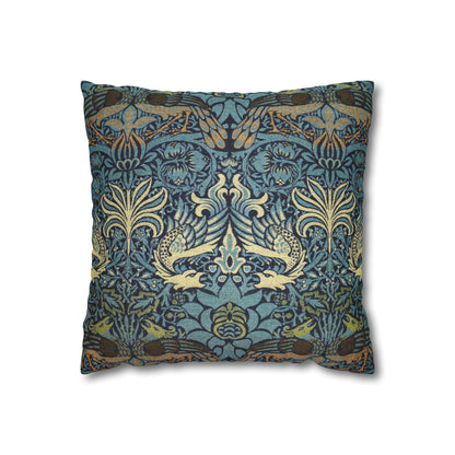 Cushion Cover inspired by William Morris - Peacock and Dragon Collection