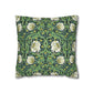 Decorative pillow with a floral pattern on a white background