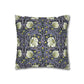 Decorative pillow with floral pattern on a white background