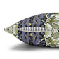 Decorative pillow with floral pattern on a white background
