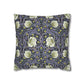 Decorative pillow with floral pattern on a white background