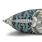 Decorative pillow with floral pattern on a white background
