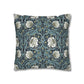 Decorative pillow with floral pattern on a white background