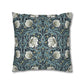 Decorative pillow with floral pattern on a white background