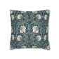 Decorative pillow with floral pattern on a white background