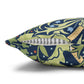 Decorative pillow with a colorful pattern on a white background