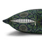 Cushion Cover inspired by William Morris - Violet and Columbine Collection (Green)