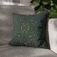 Cushion Cover inspired by William Morris - Violet and Columbine Collection (Green)