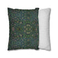 Cushion Cover inspired by William Morris - Violet and Columbine Collection (Green)