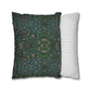 Cushion Cover inspired by William Morris - Violet and Columbine Collection (Green)