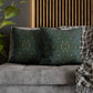 Cushion Cover inspired by William Morris - Violet and Columbine Collection (Green)