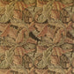 Decorative pattern of leaves in brown and green tones