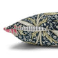 Decorative pillow with floral pattern on a white background