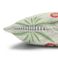 Decorative pillow with floral pattern on a white background