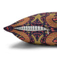 Decorative pillow with a colorful pattern on a white background