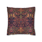 Decorative pillow with a multicolored pattern on a white background