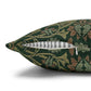 Decorative pillow with a floral pattern on a white background