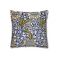 Decorative pillow with floral pattern on a white background