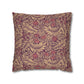 Decorative pillow with leaf pattern on a white background