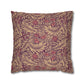 Decorative pillow with a leaf pattern on a white background