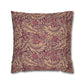 Decorative pillow with a leaf pattern on a white background
