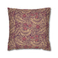 Decorative pillow with a leaf pattern on a white background