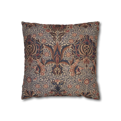 Decorative pillow with floral pattern on a white background