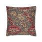 Decorative pillow with floral pattern on a white background