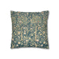 Decorative pillow with floral pattern on a white background