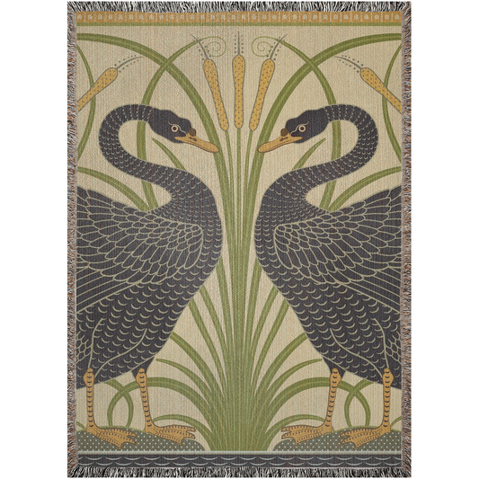 william-morris-co-woven-cotton-blanket-with-fringe-black-swan-collection-cygnus-aatratus-1