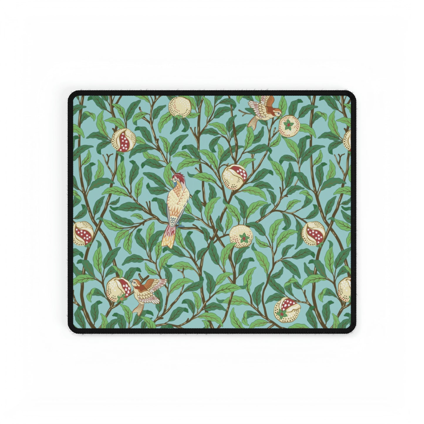 Desk Mat inspired by William Morris - Bird and Pomegranate Collection (Tiffany Blue)