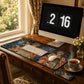 Desk Mat inspired from William Morris  & Co in a pattern called Angeli Ministrantes Collection