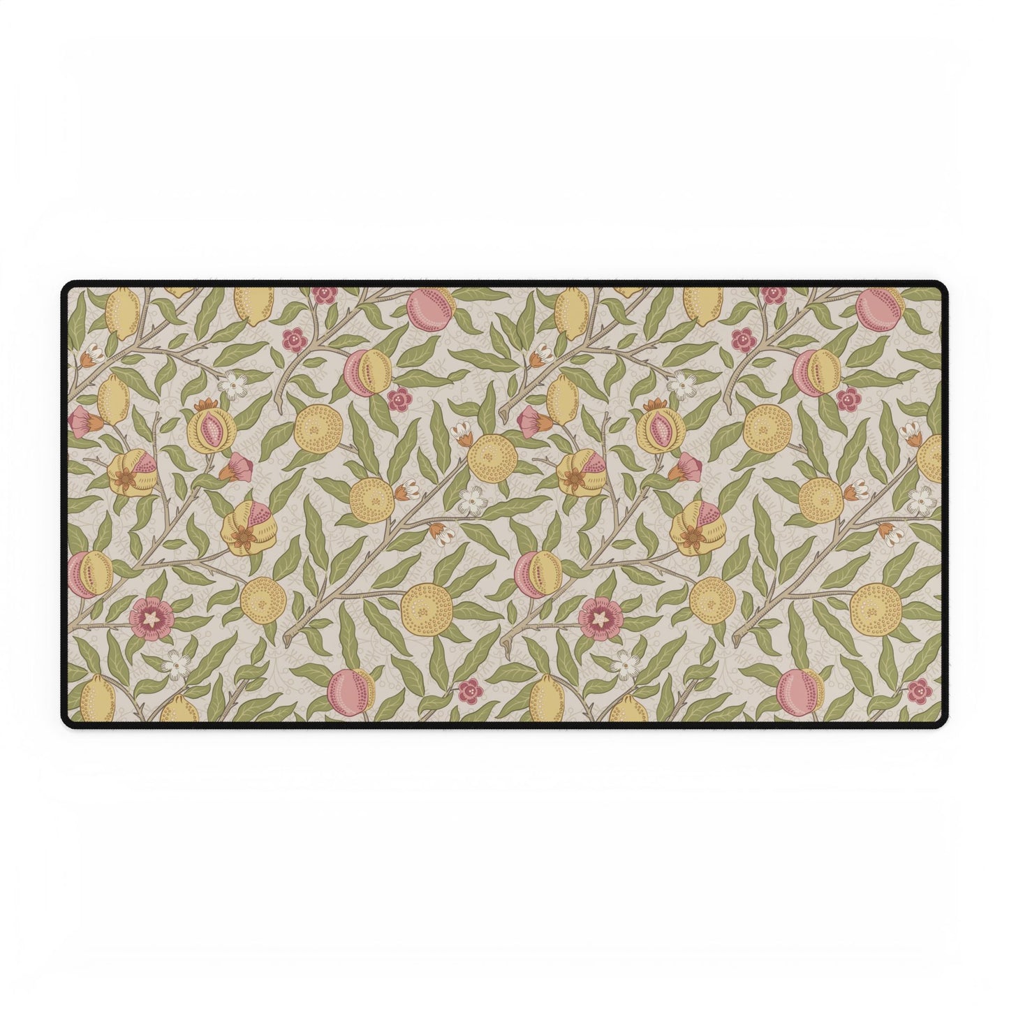 Decorative mat with floral pattern on a white background