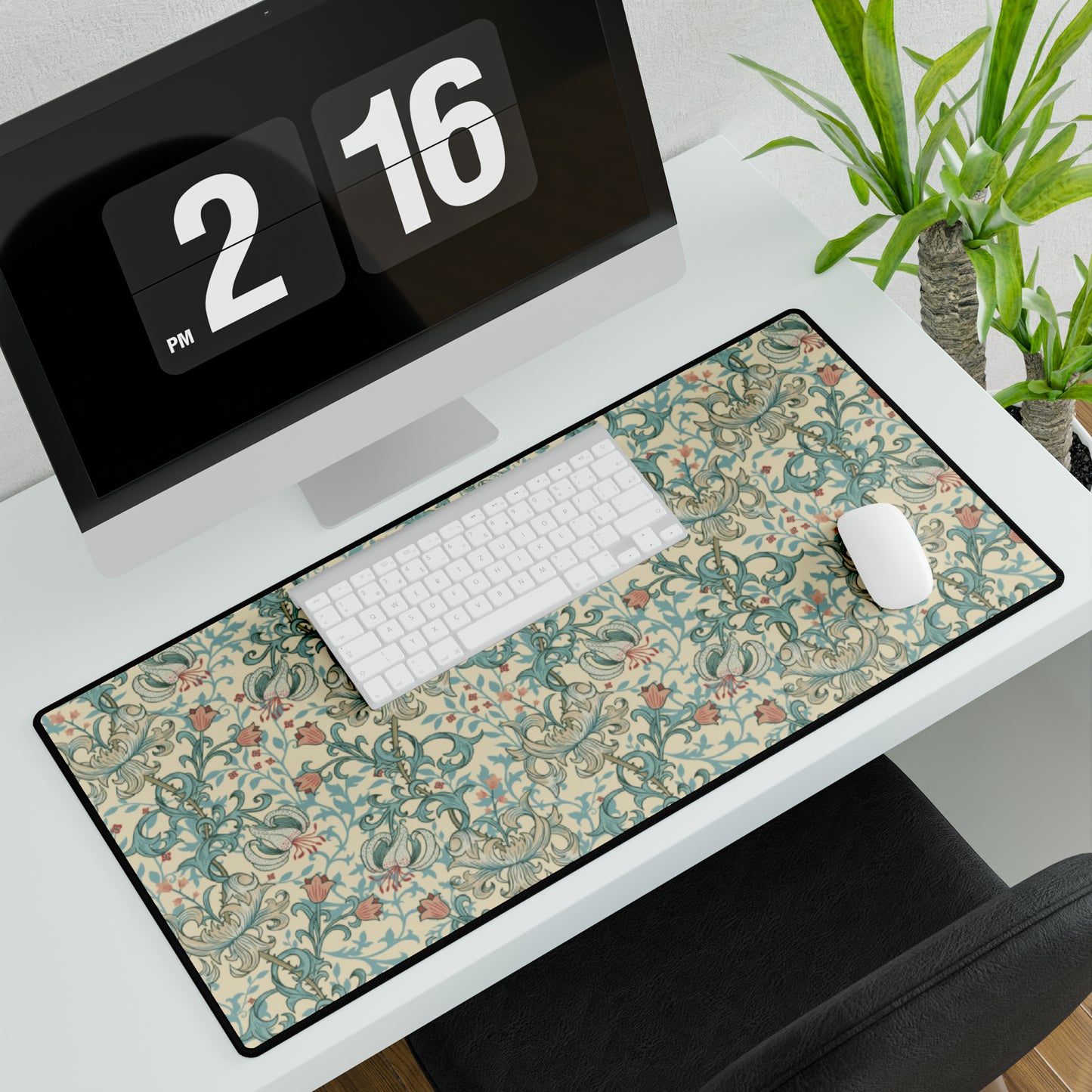 Desk Mat inspired by William Morris - Golden Lily Collection (Mineral)