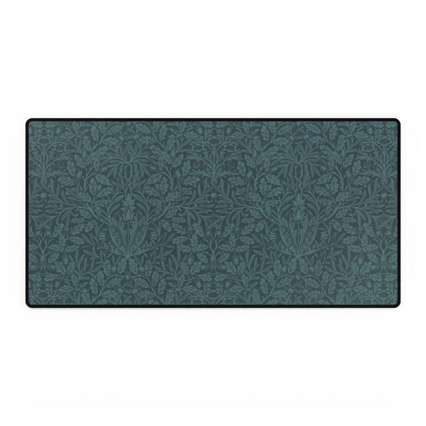 Desk Mat inspired by William Morris & Co - Acorns and Oak Leaves Collection (Teal)