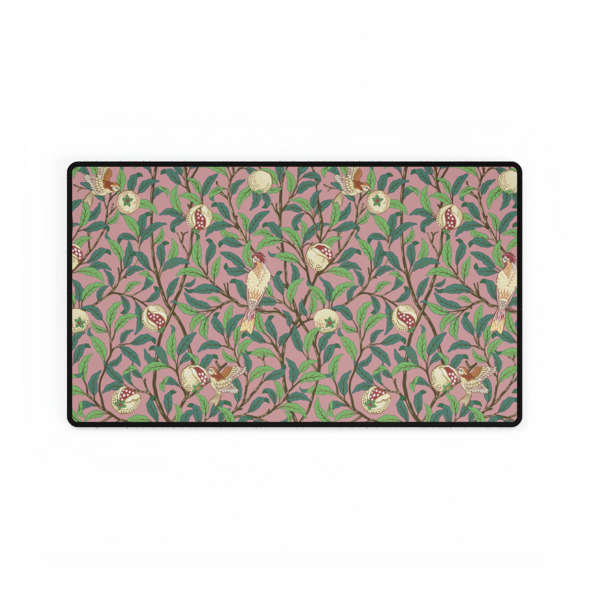 Desk Mat inspired by William Morris - Bird and Pomegranate Collection (Rosella)