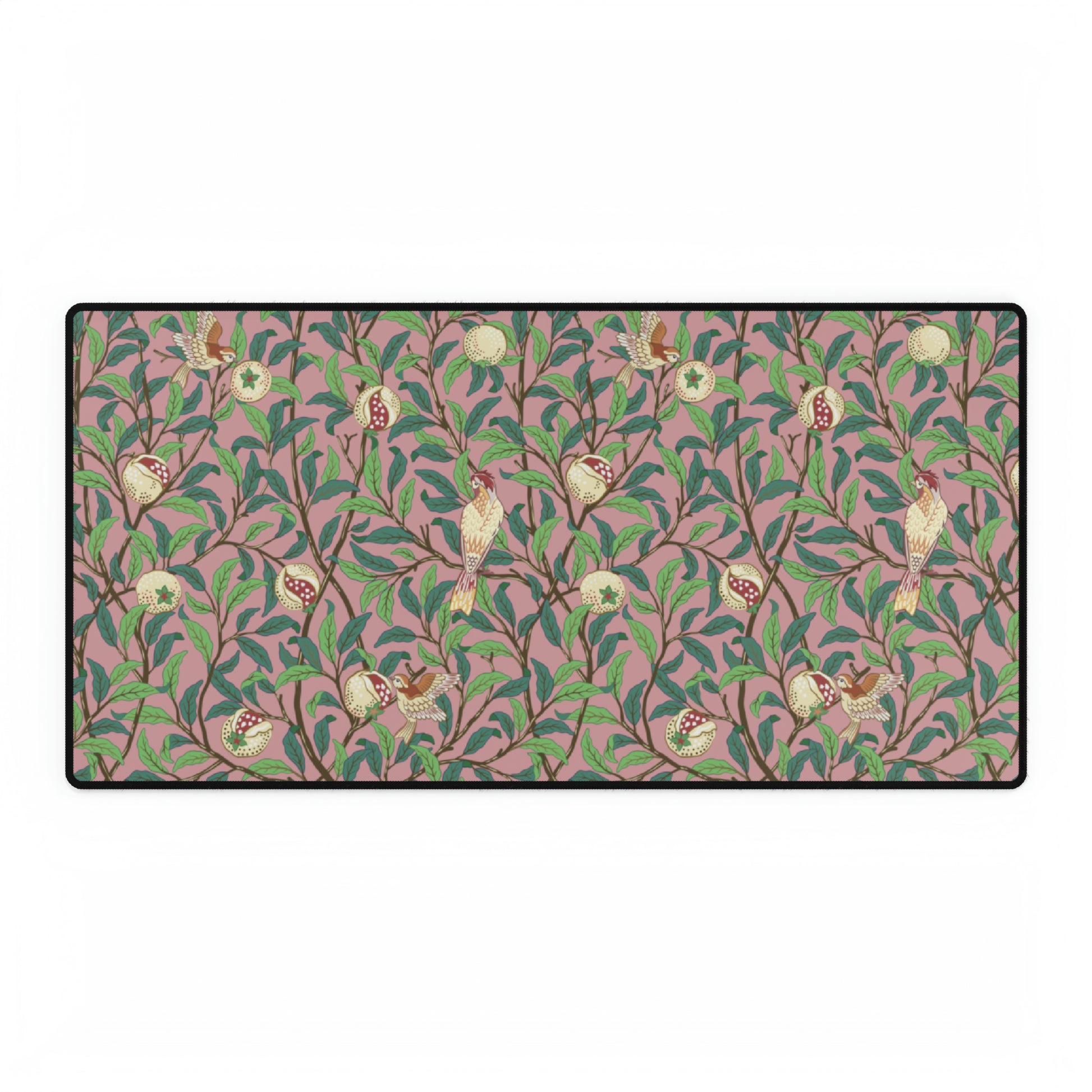 Desk Mat inspired by William Morris - Bird and Pomegranate Collection (Rosella)