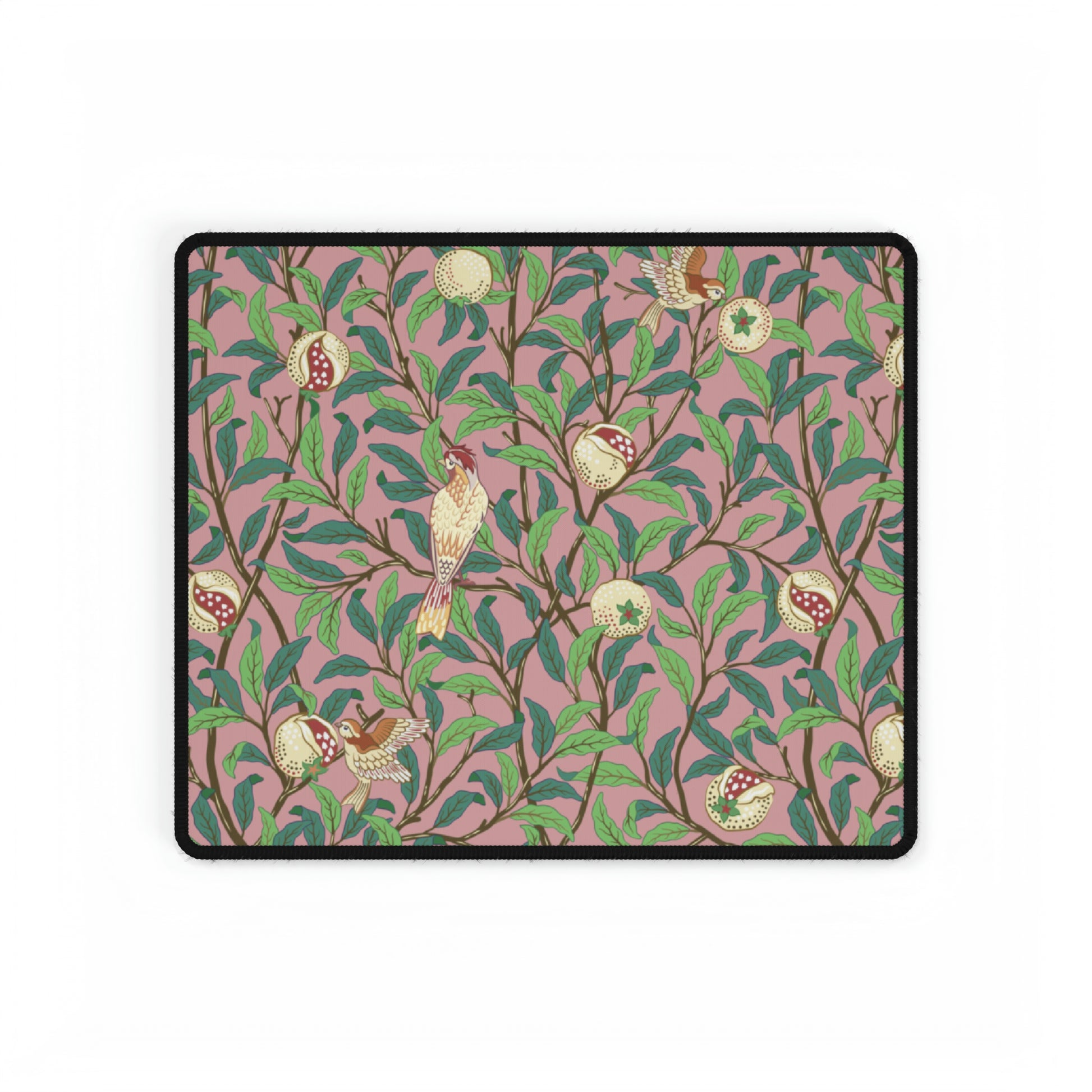 Desk Mat inspired by William Morris - Bird and Pomegranate Collection (Rosella)