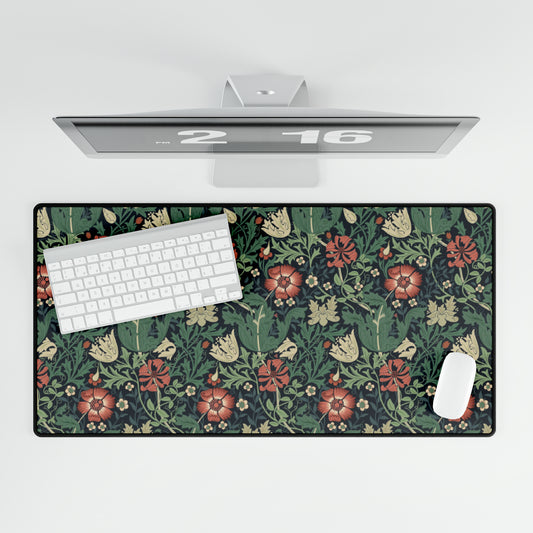 William Morris & Co Neoprene Desk Mat and Mouse Pad brings a touch of Victorian aesthetics to the modern workspace environment.