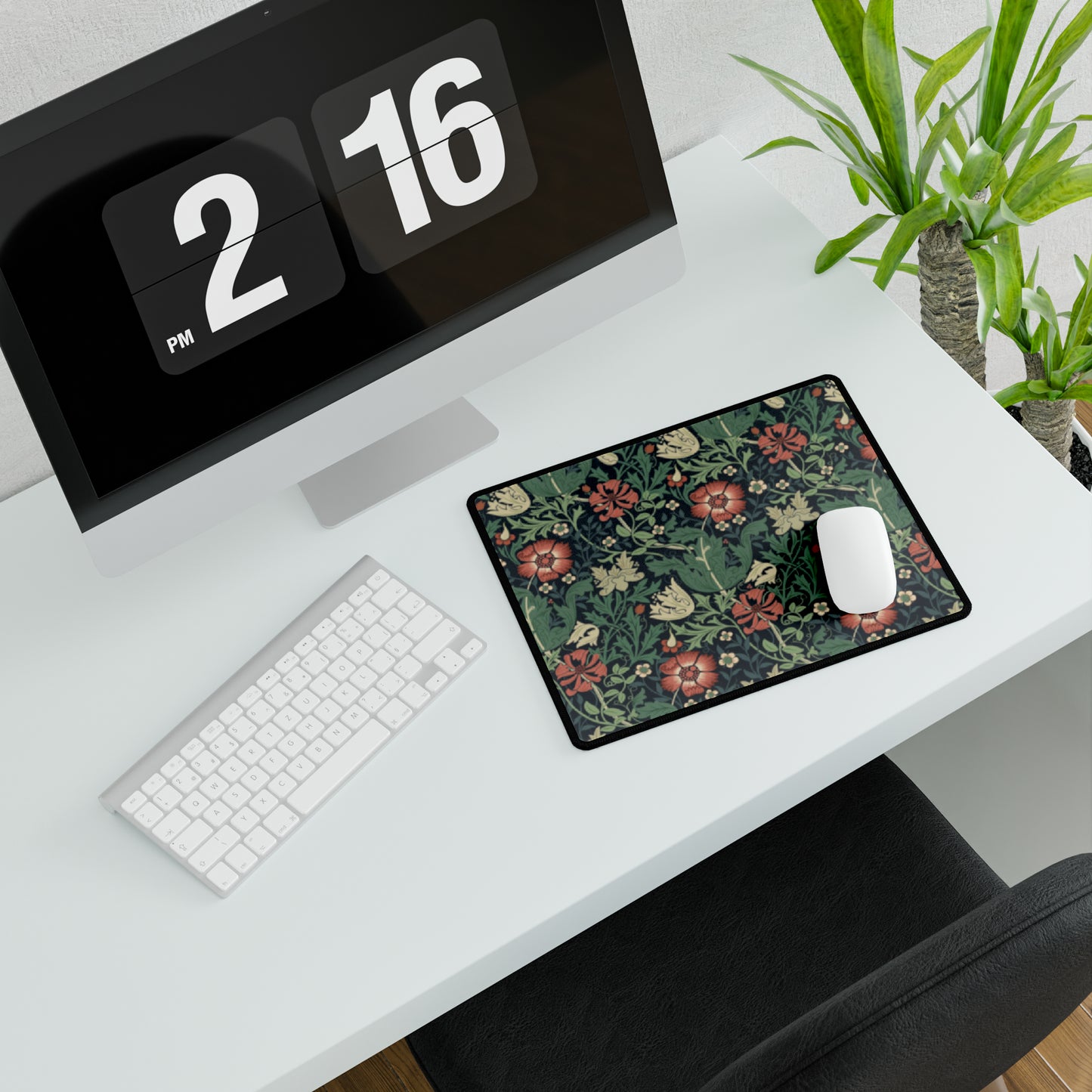 William Morris & Co Neoprene Desk Mat and Mouse Pad brings a touch of Victorian aesthetics to the modern workspace environment.