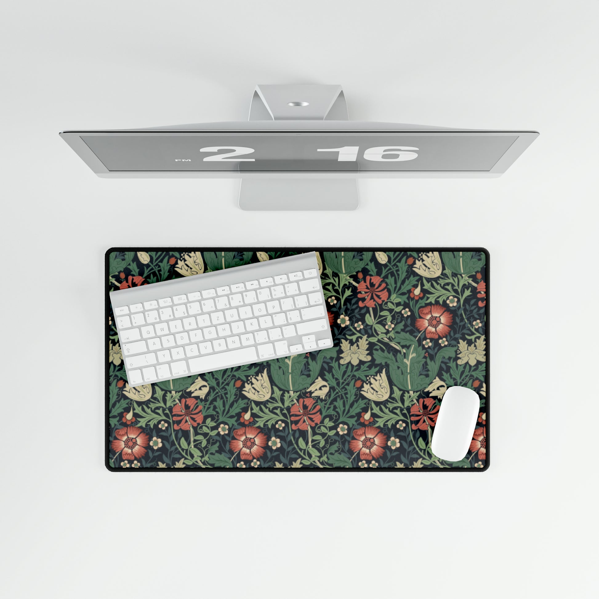 William Morris & Co Neoprene Desk Mat and Mouse Pad brings a touch of Victorian aesthetics to the modern workspace environment.