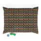 Decorative pillow with a floral pattern on a white background