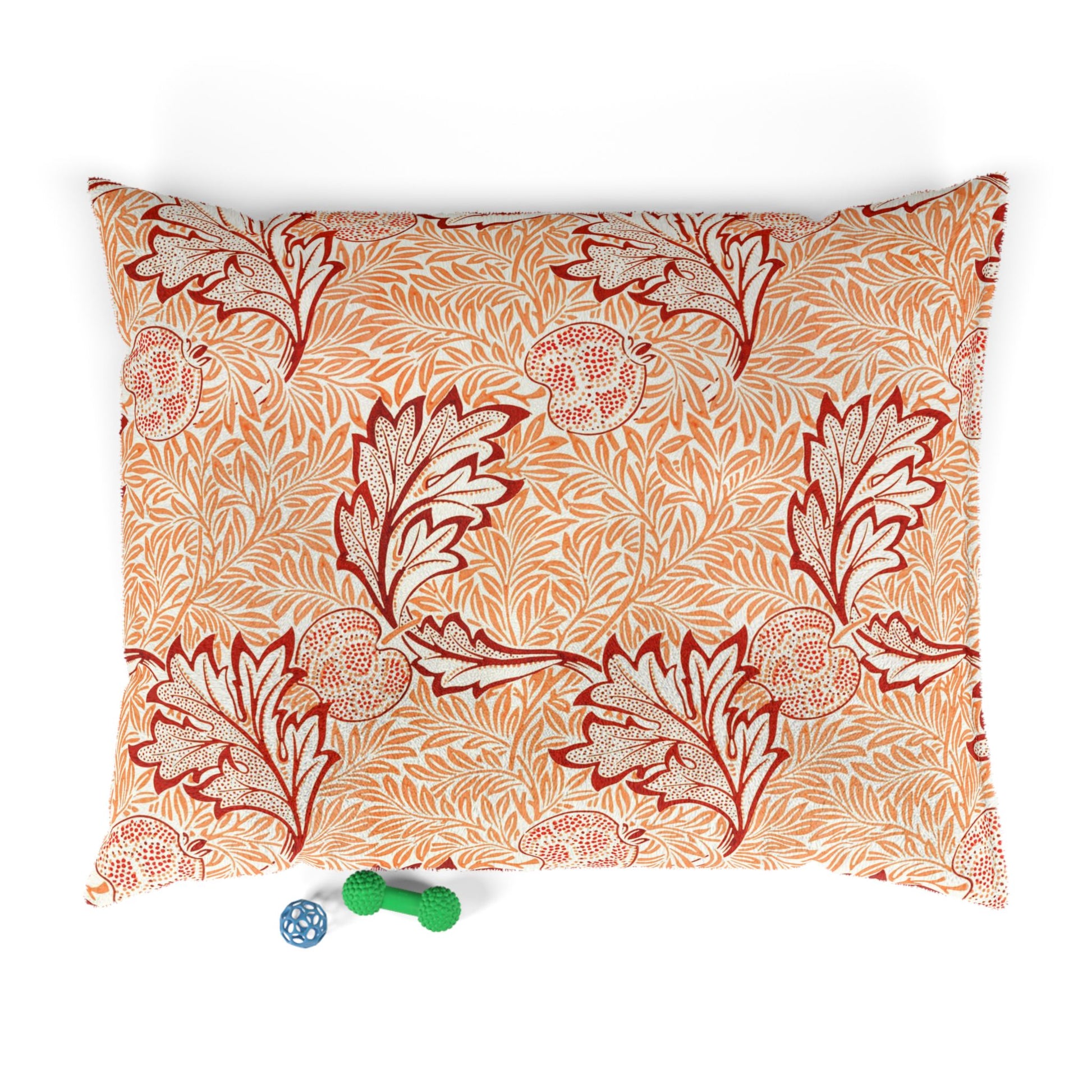 Floral patterned pillowcase on a white background