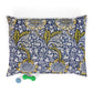 Decorative pillow with floral pattern on a white background