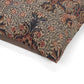 Close-up of a floral patterned fabric with a white background